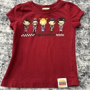 2T Gwen Stefani Harajuku Mini‎ Top No Doubt Lovers Red Shirt Bikes Nerd Alert